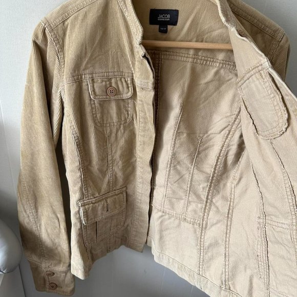 Vintage tan corduroy button up jacket - Picture 8 of 8